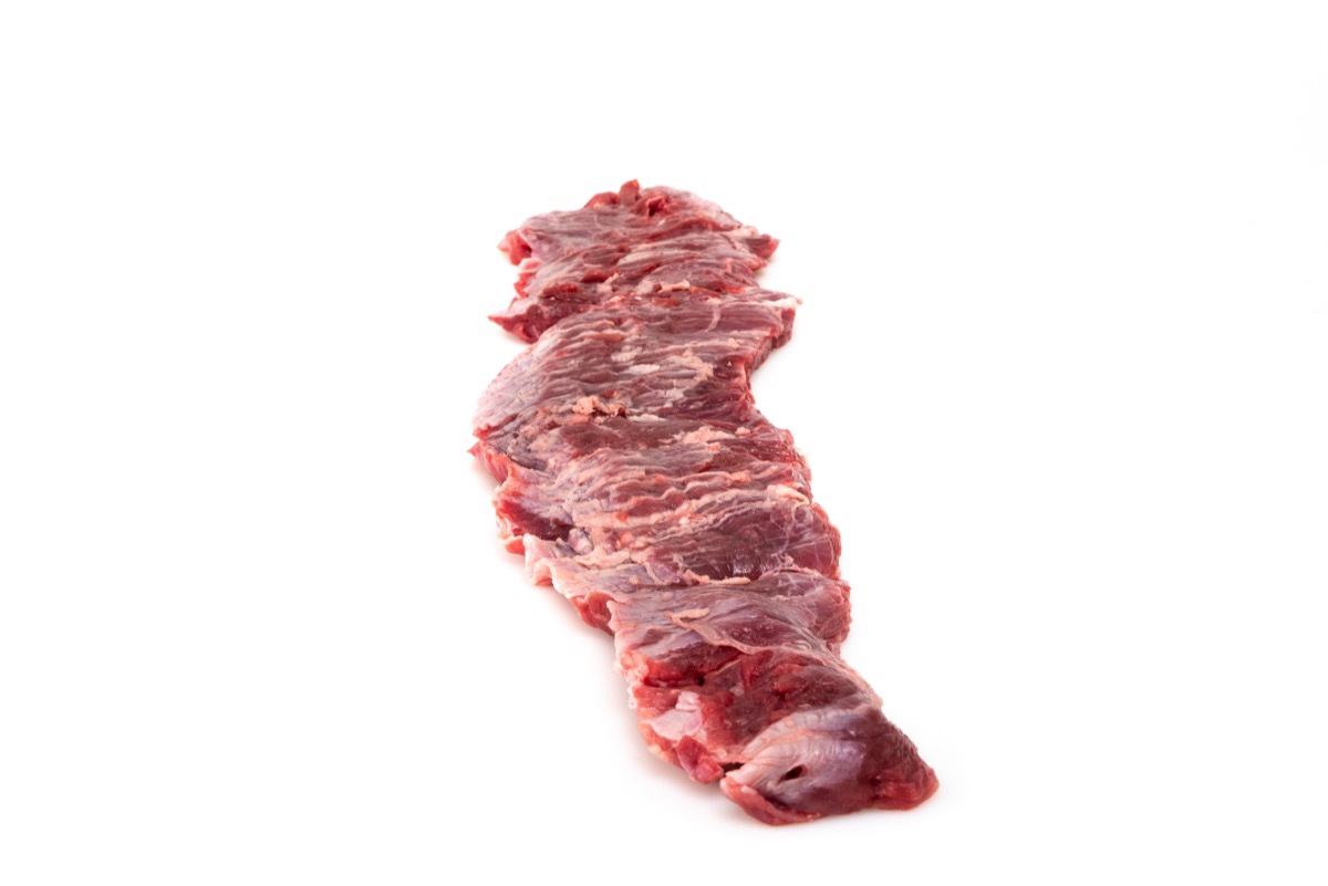 Arrachera inside de novillo