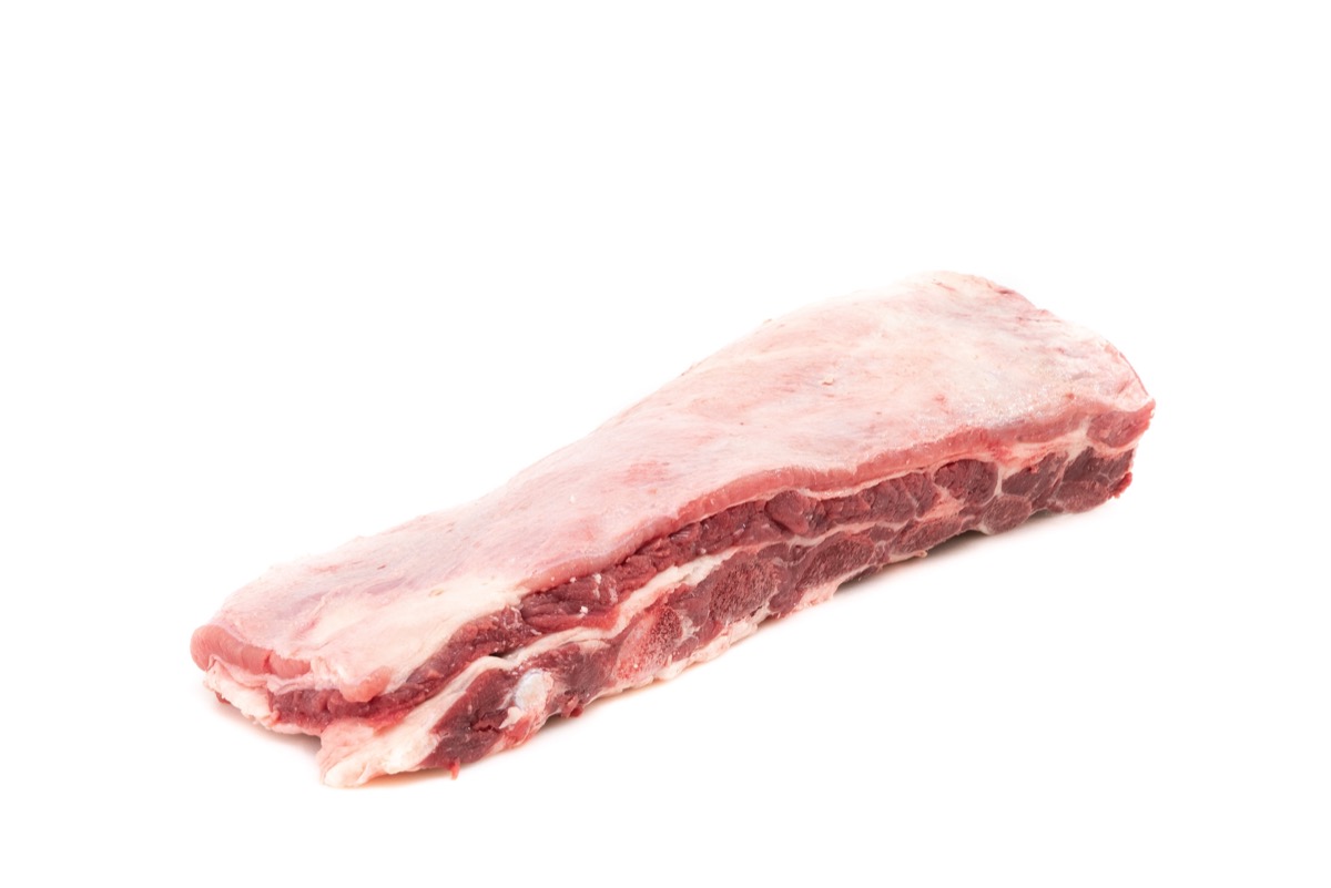 costilla simple de novillo